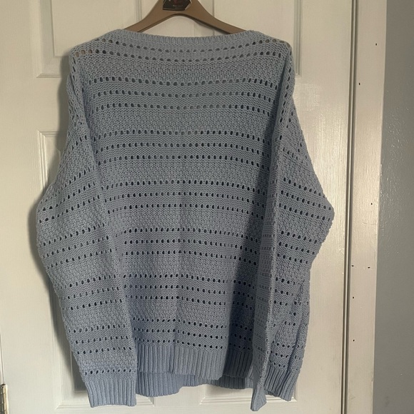 Aeropostale Sky Blue V-Neck Sweater - Picture 2 of 3